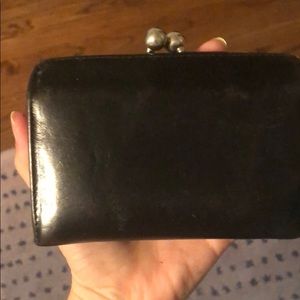 Hobo leather wallet with coin pocket